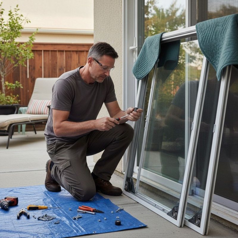 Sliding Door Track Repair in Kansas City, KS