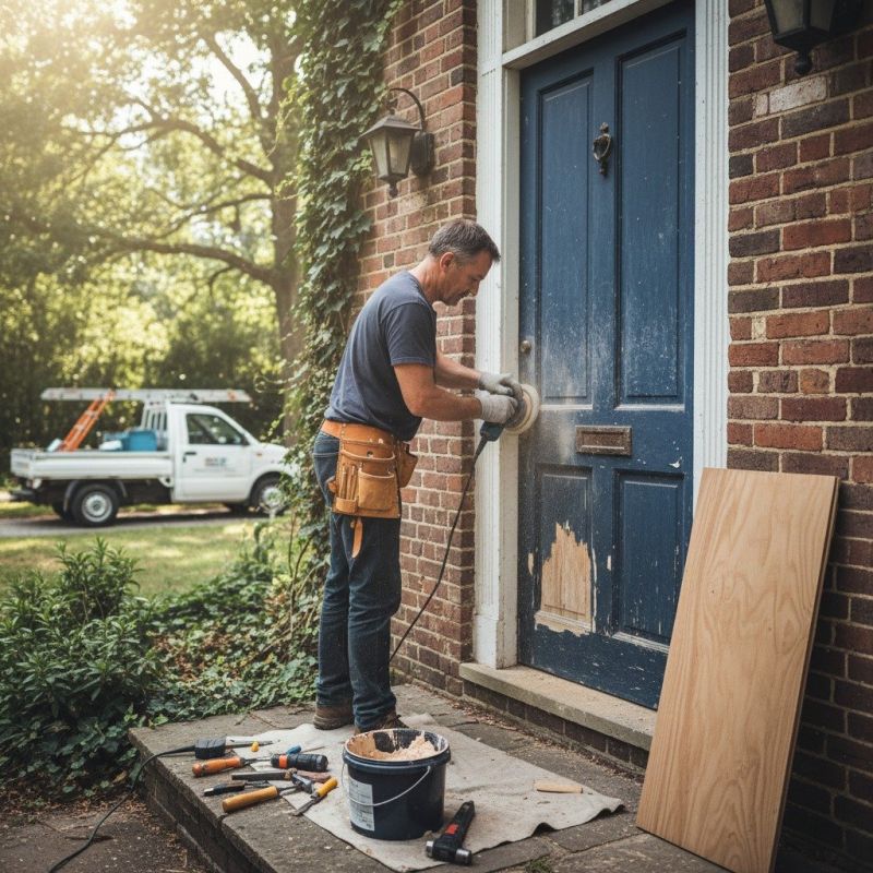Wood Door Repair in Conroe, TX