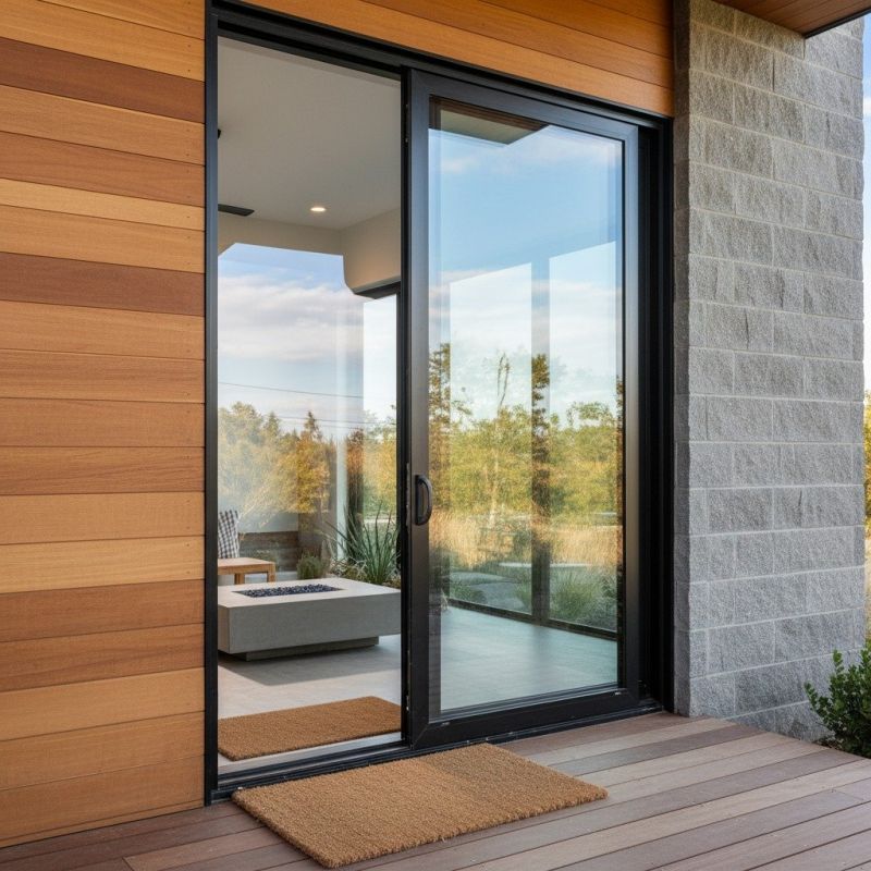 Wood Sliding Door Installation in Conroe, TX